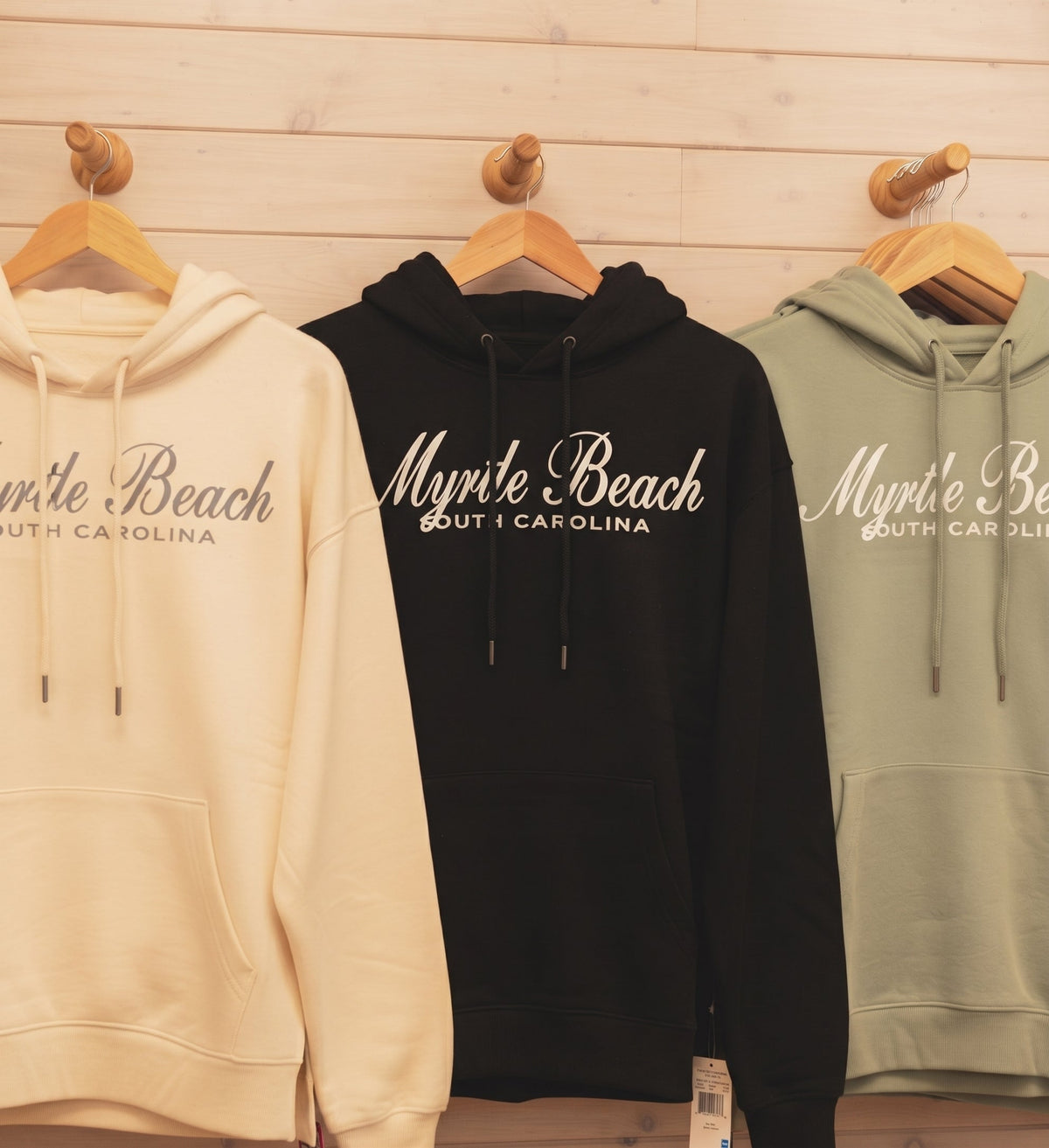 pullover Hoodie Scuba Sweatshirt W/Split SP Front ,Myrtle Beach