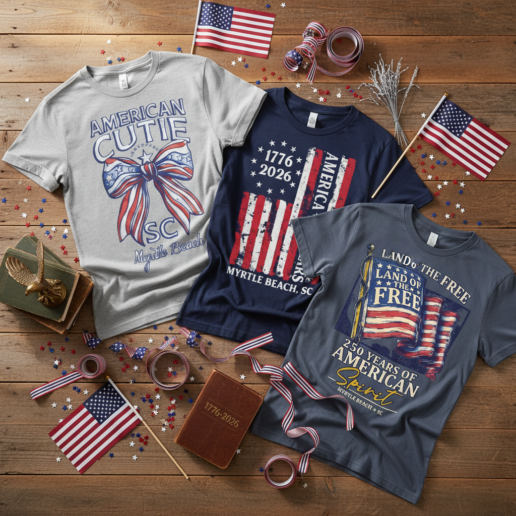 T-Shirt Printed Solid AK Myrtle Beach ,USA