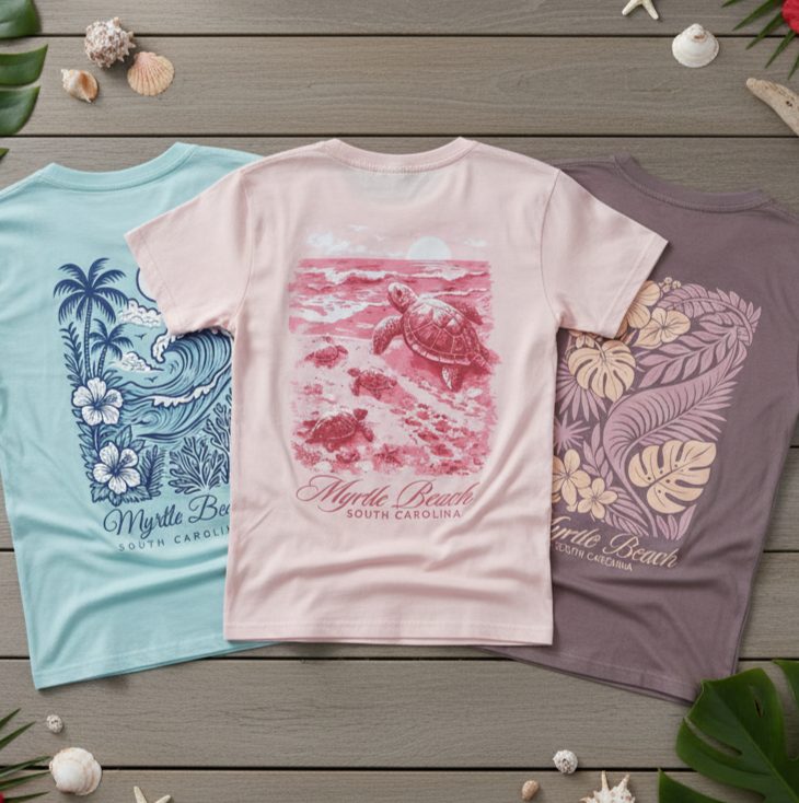 T-Shirt Printed Solid AK Myrtle Beach ,DECO
