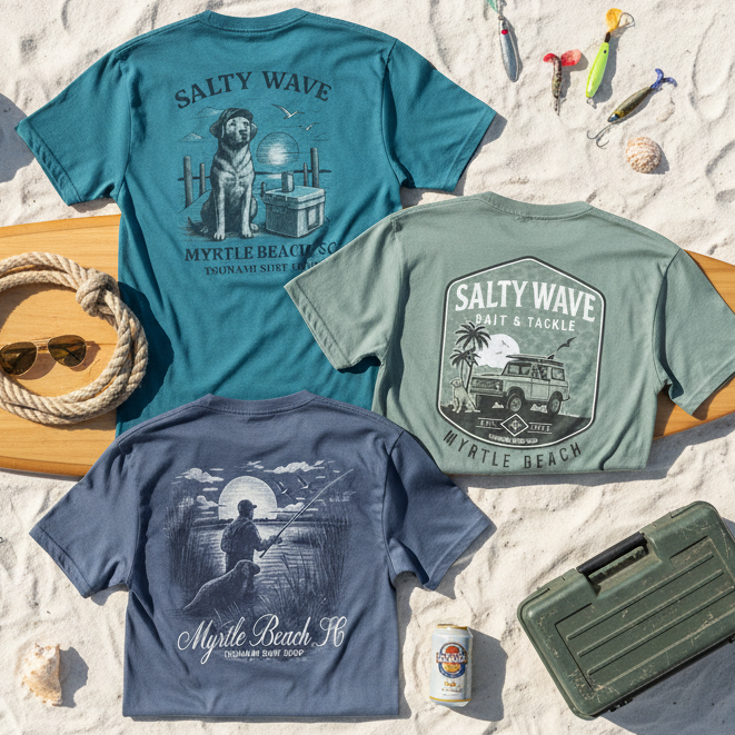 T-Shirt Printed Short Sleeve , Myrtle Beach - M1