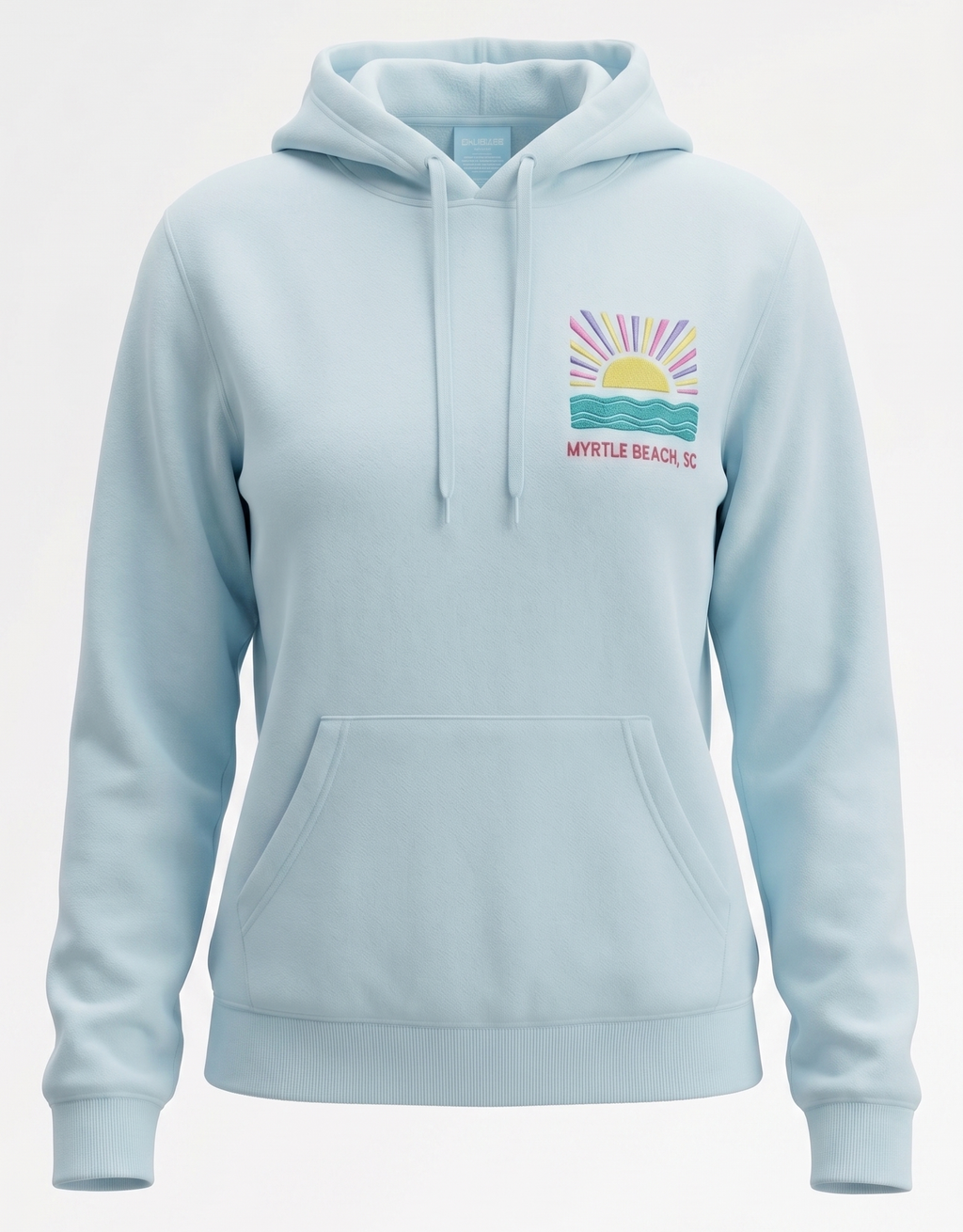 Pool Embroidery Pullover Hoodie Full Back Myrtle Beach, Endless Summer