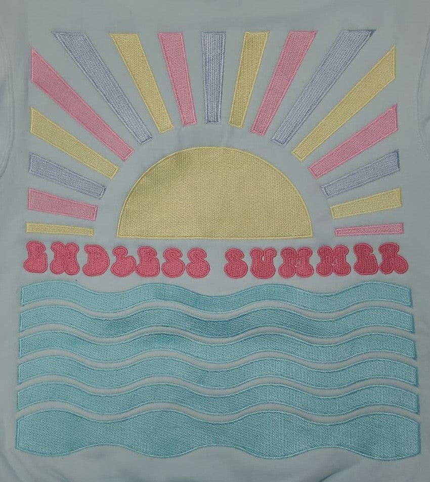 Pool Embroidery Pullover Hoodie Full Back Myrtle Beach, Endless Summer