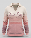 Baja Hoodie 3 Tones Blush Screen Print Front ,Myrtle Beach