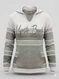 Baja Hoodie 3 Tones Green Screen Print Front ,Myrtle Beach