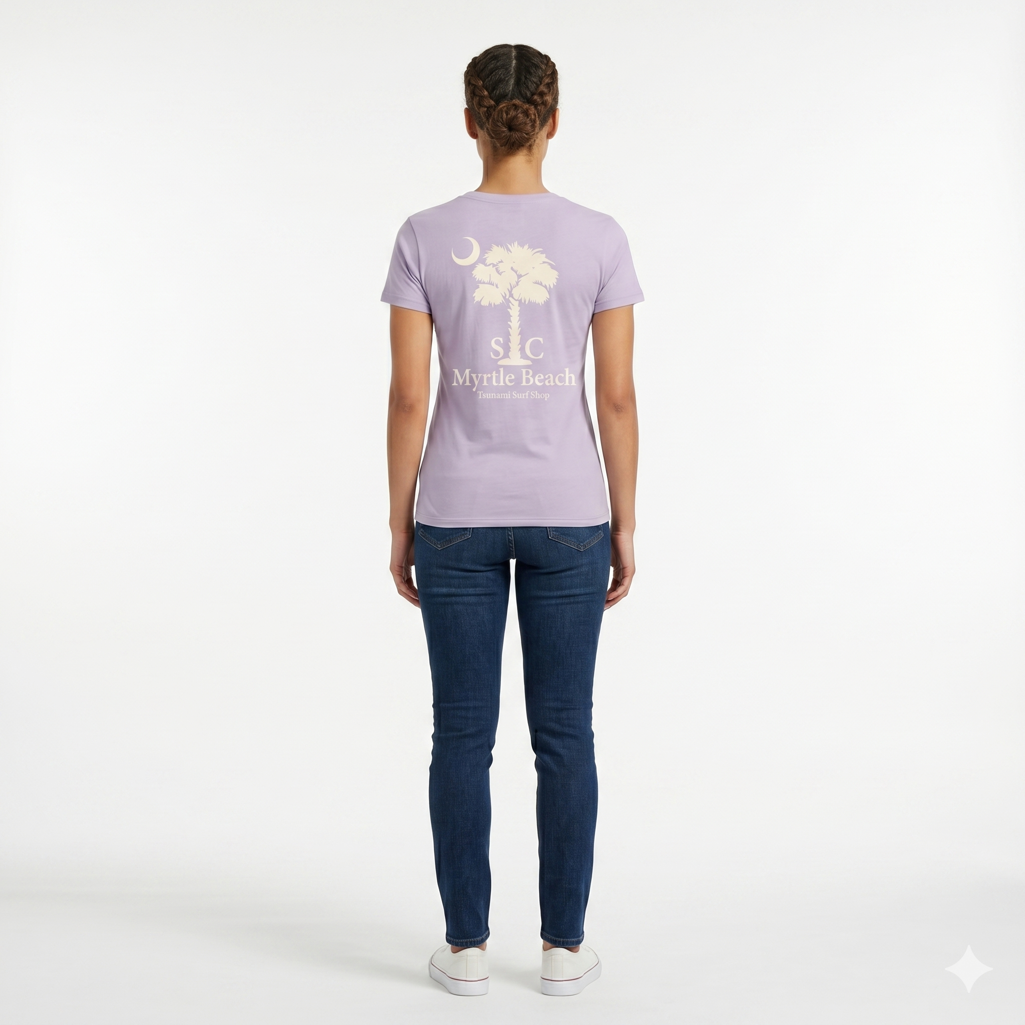 Lavender Printed T-Shirt Myrtle Beach ,Palm