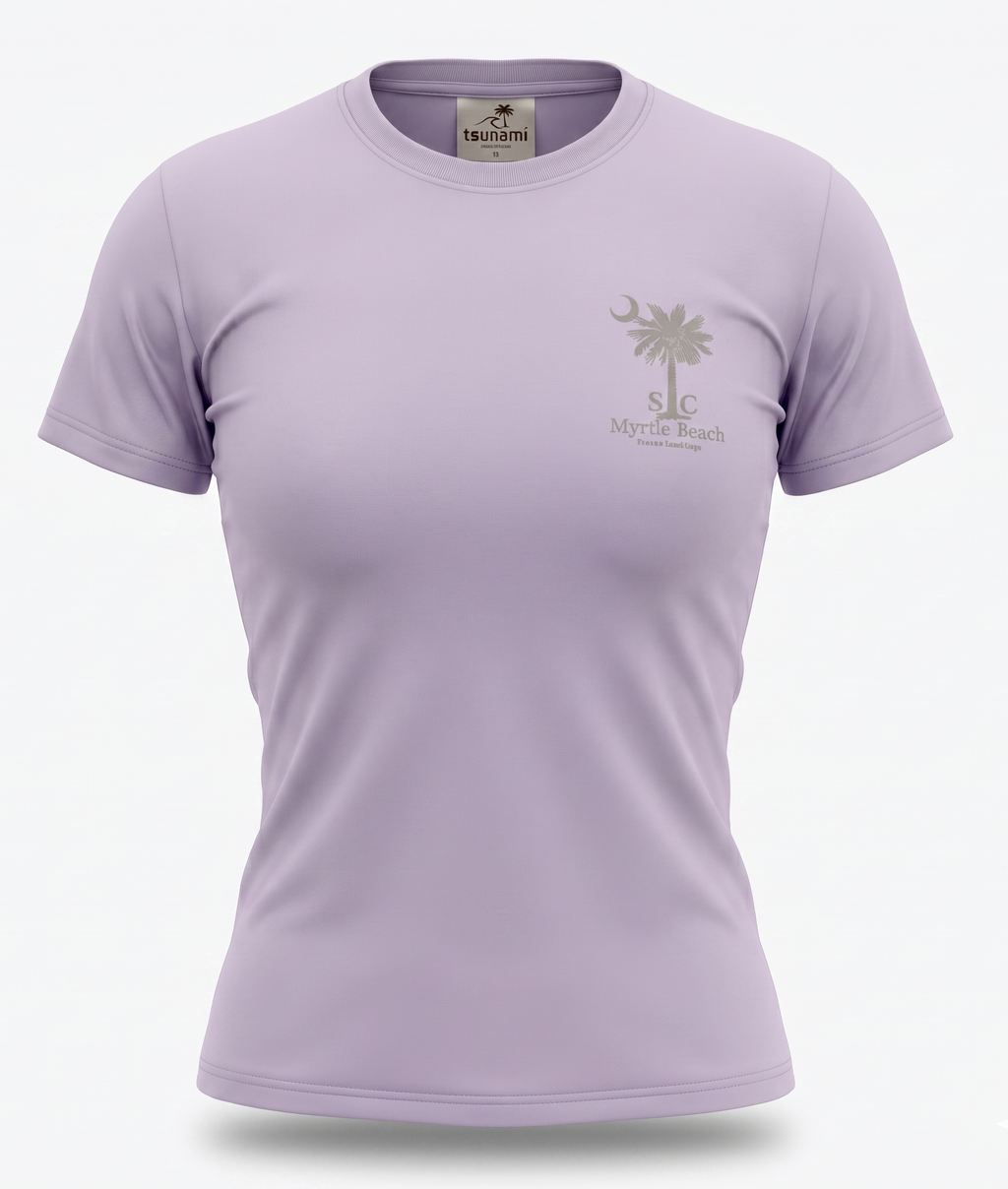 Lavender Printed T-Shirt Myrtle Beach ,Palm