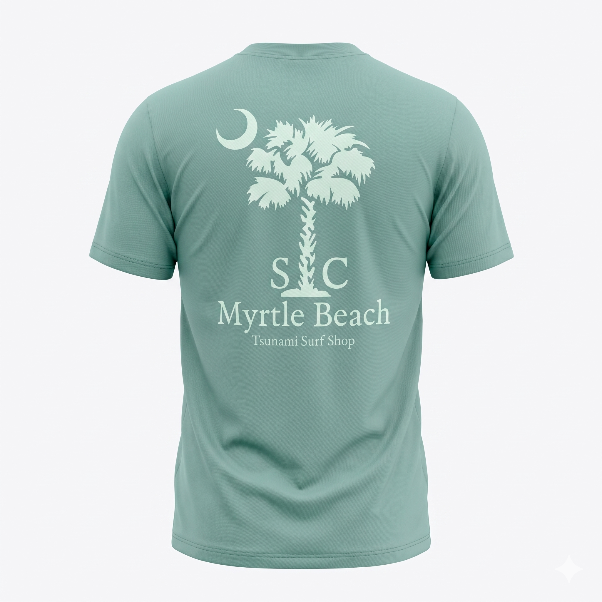 Sage Printed T-Shirt Myrtle Beach ,Palm