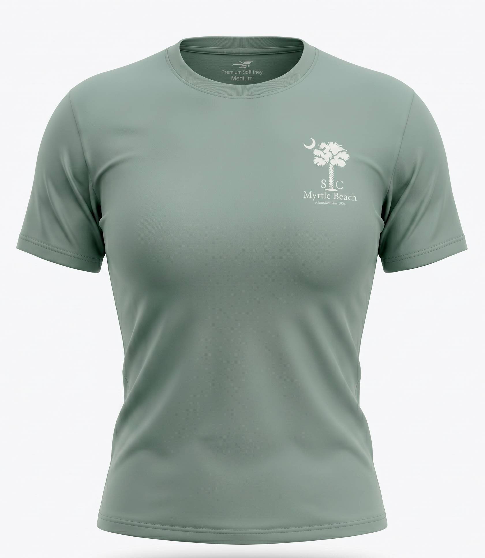 Sage Printed T-Shirt Myrtle Beach ,Palm