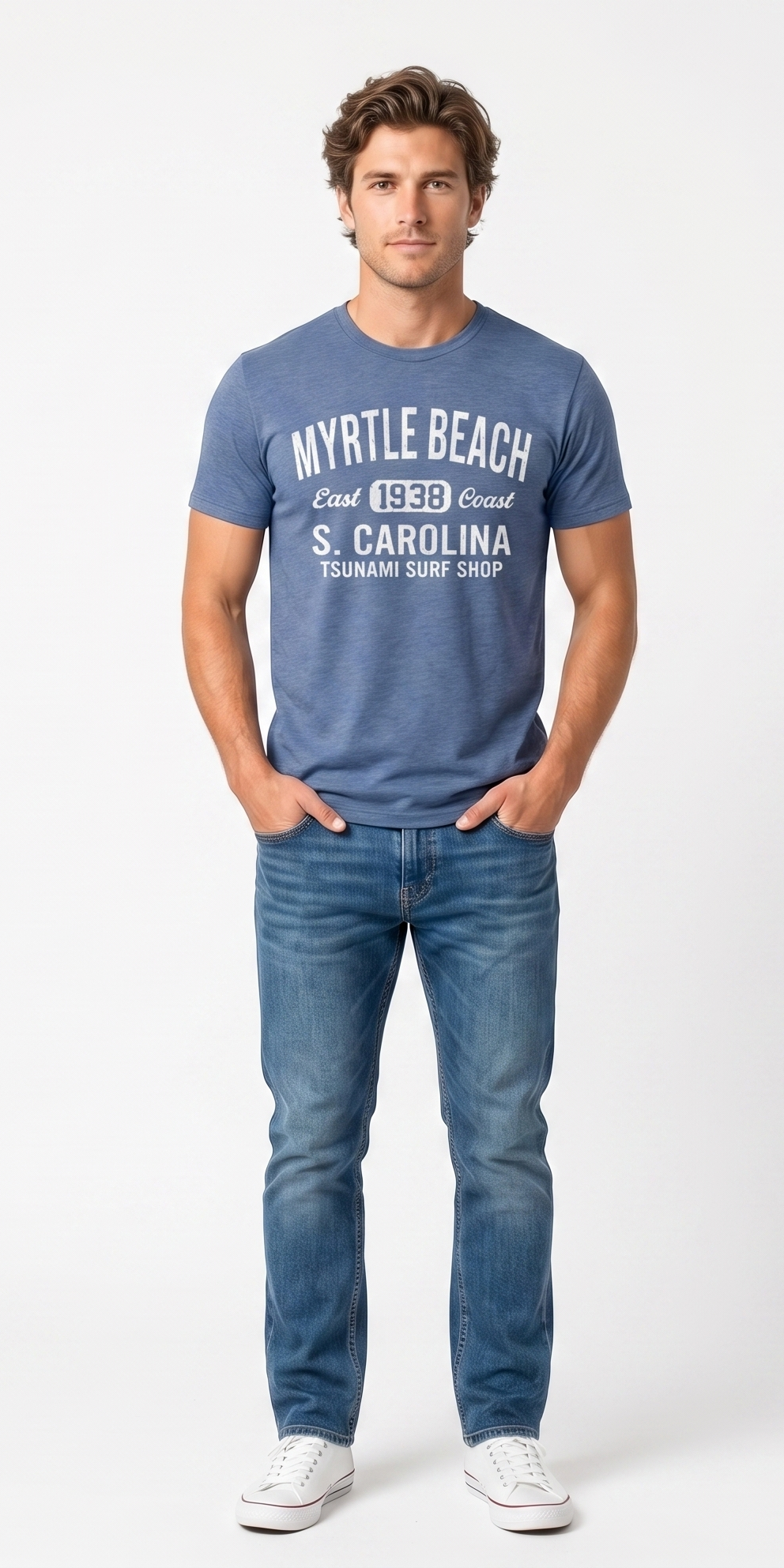 Carbon Grey Printed T-Shirt Myrtle Beach ,University