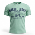 Pastel Green Printed T-Shirt Myrtle Beach ,University