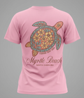 Light Pink Printed T-Shirt Myrtle Beach , Turtle