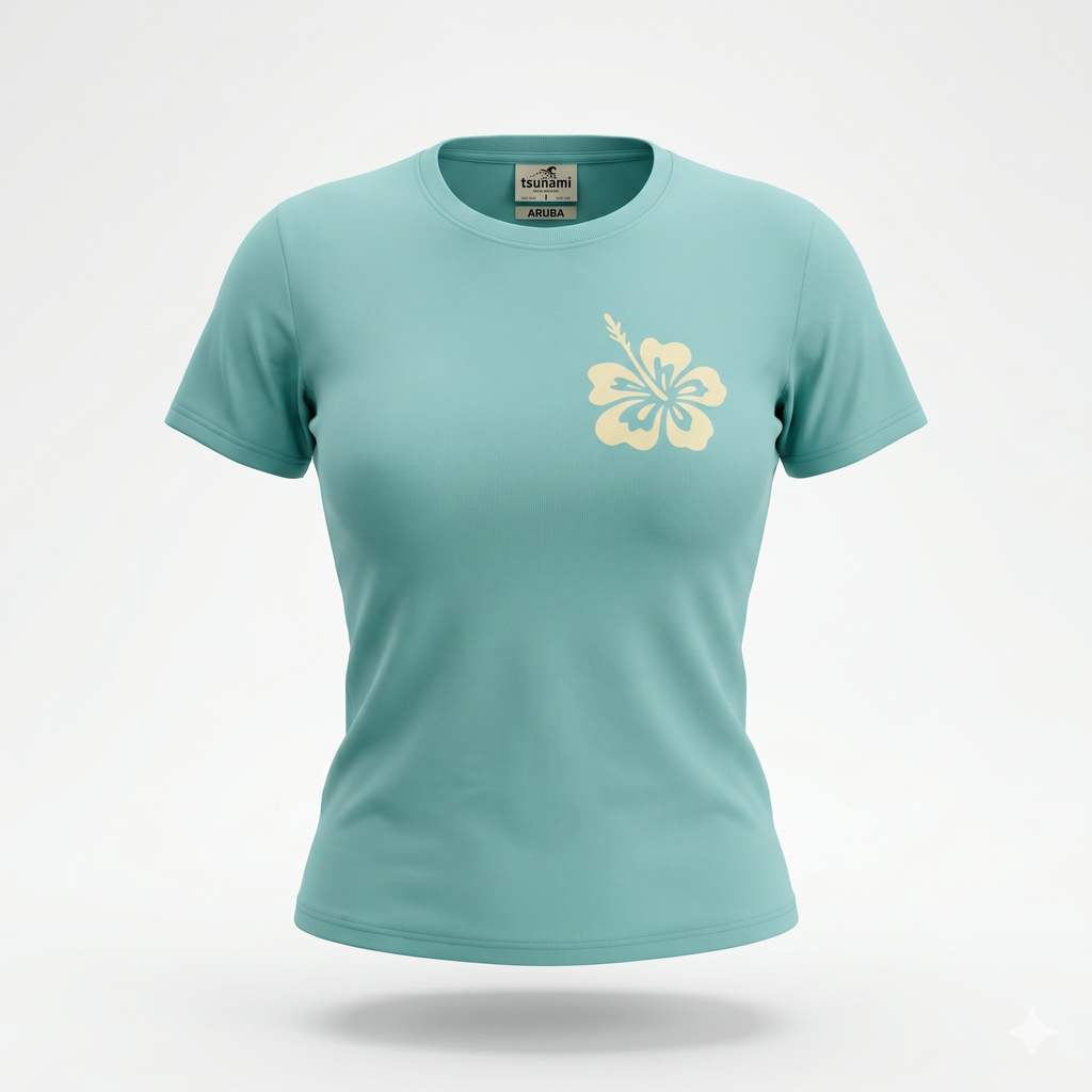 Sage Printed T-Shirt Myrtle Beach , Hibiscuss