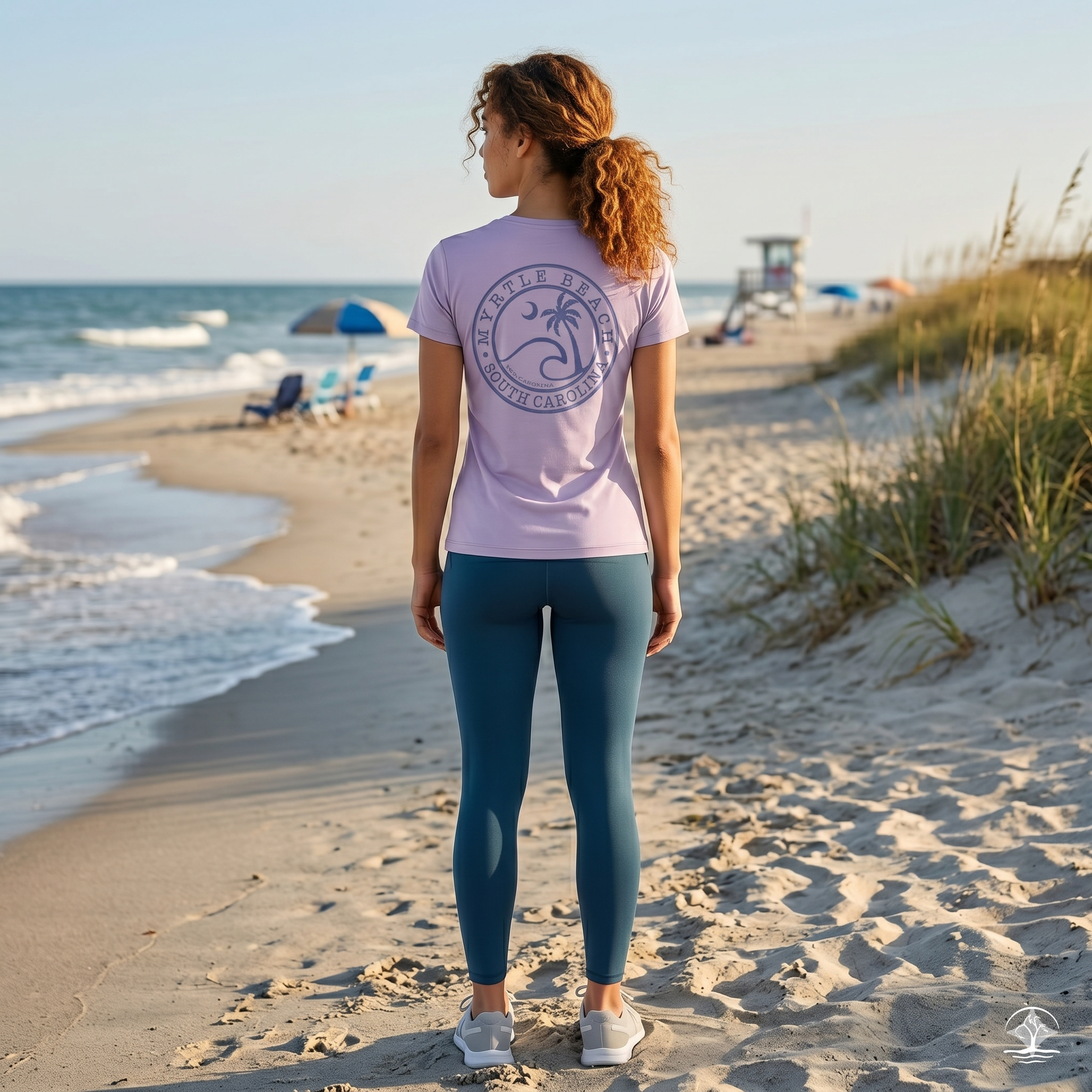 Lavender Printed T-Shirt Myrtle Beach ,Wave
