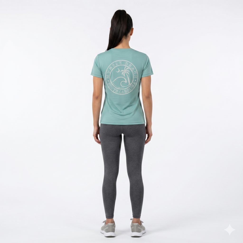 Sage Printed T-Shirt Myrtle Beach ,Wave