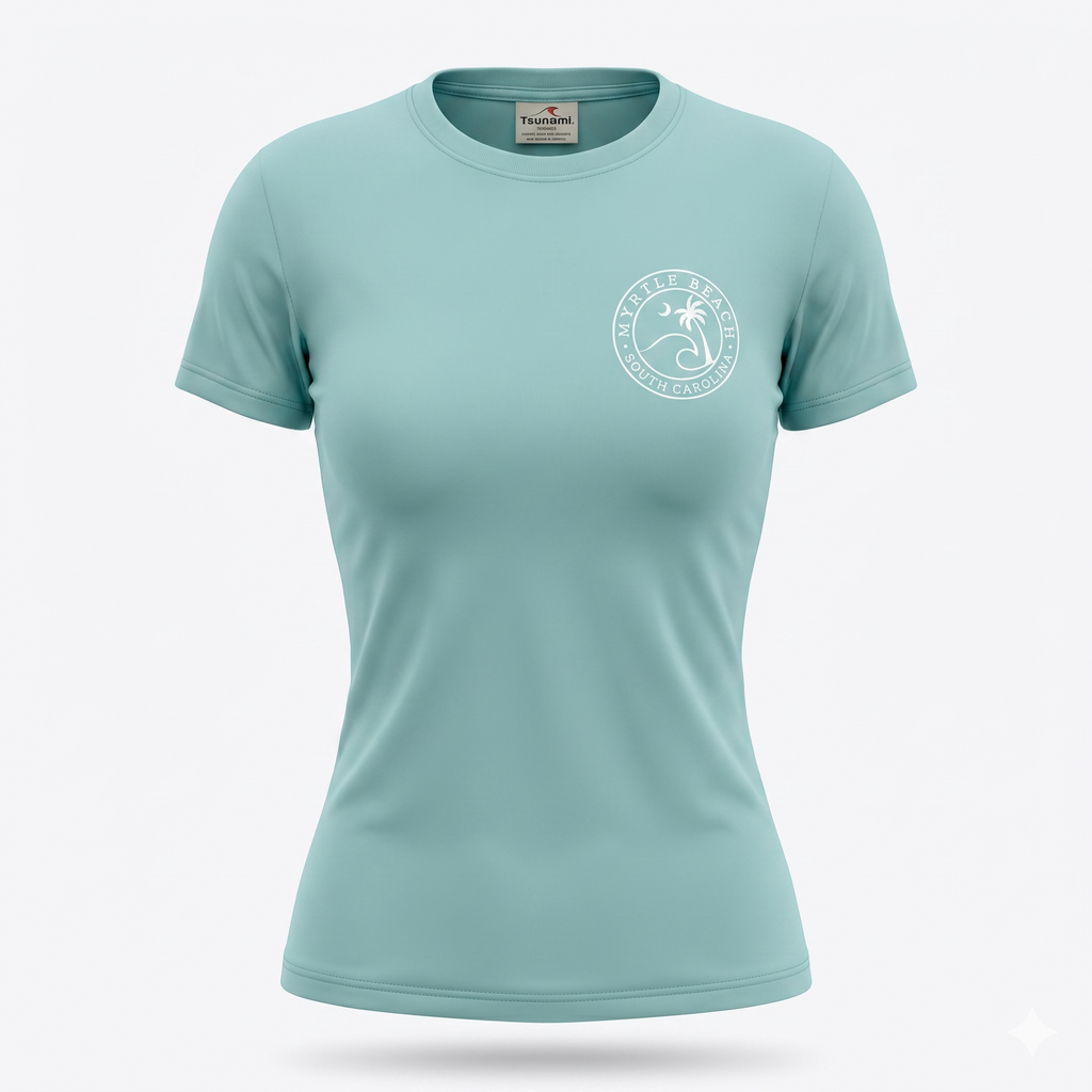 Sage Printed T-Shirt Myrtle Beach ,Wave