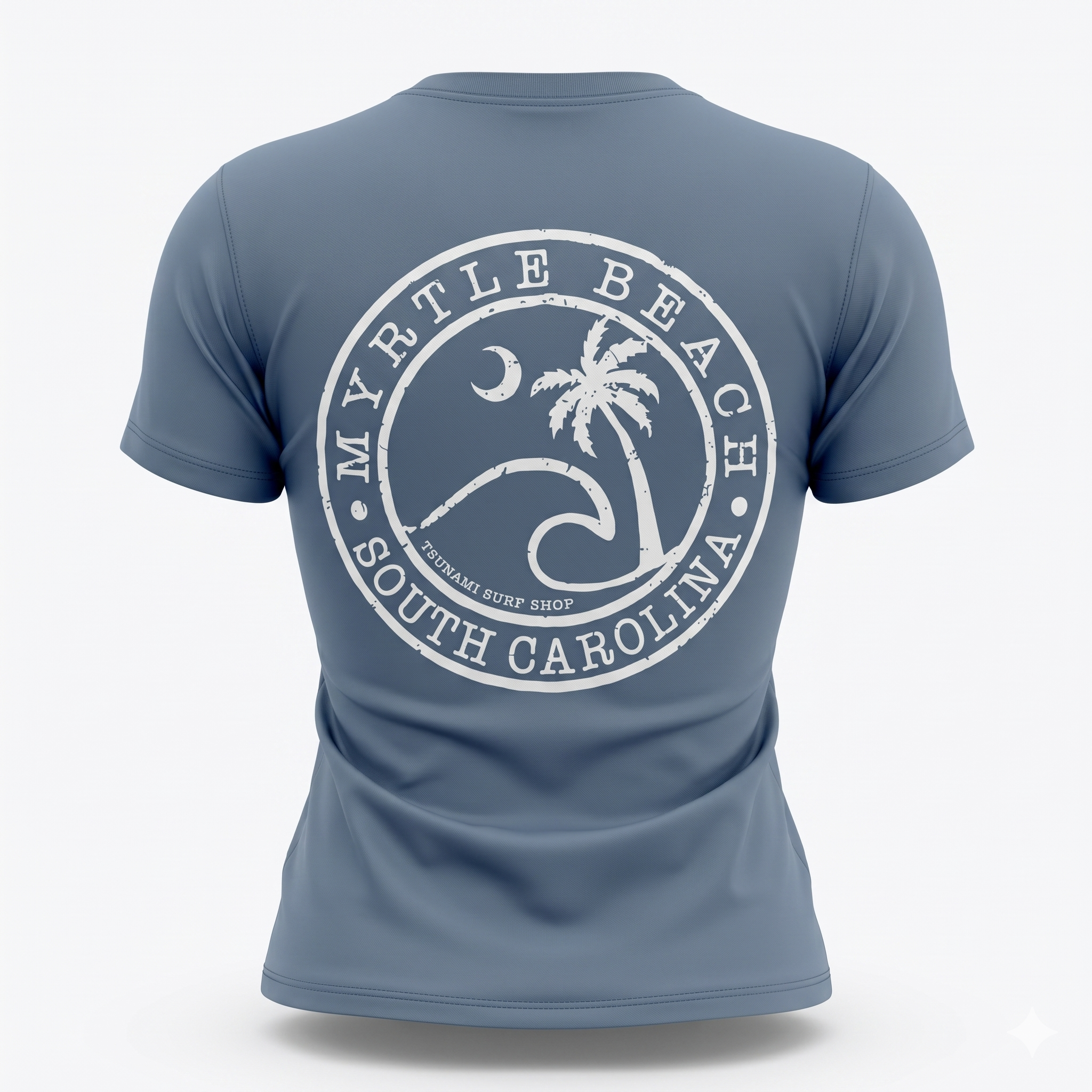 Slate Printed T-Shirt Myrtle Beach ,Wave