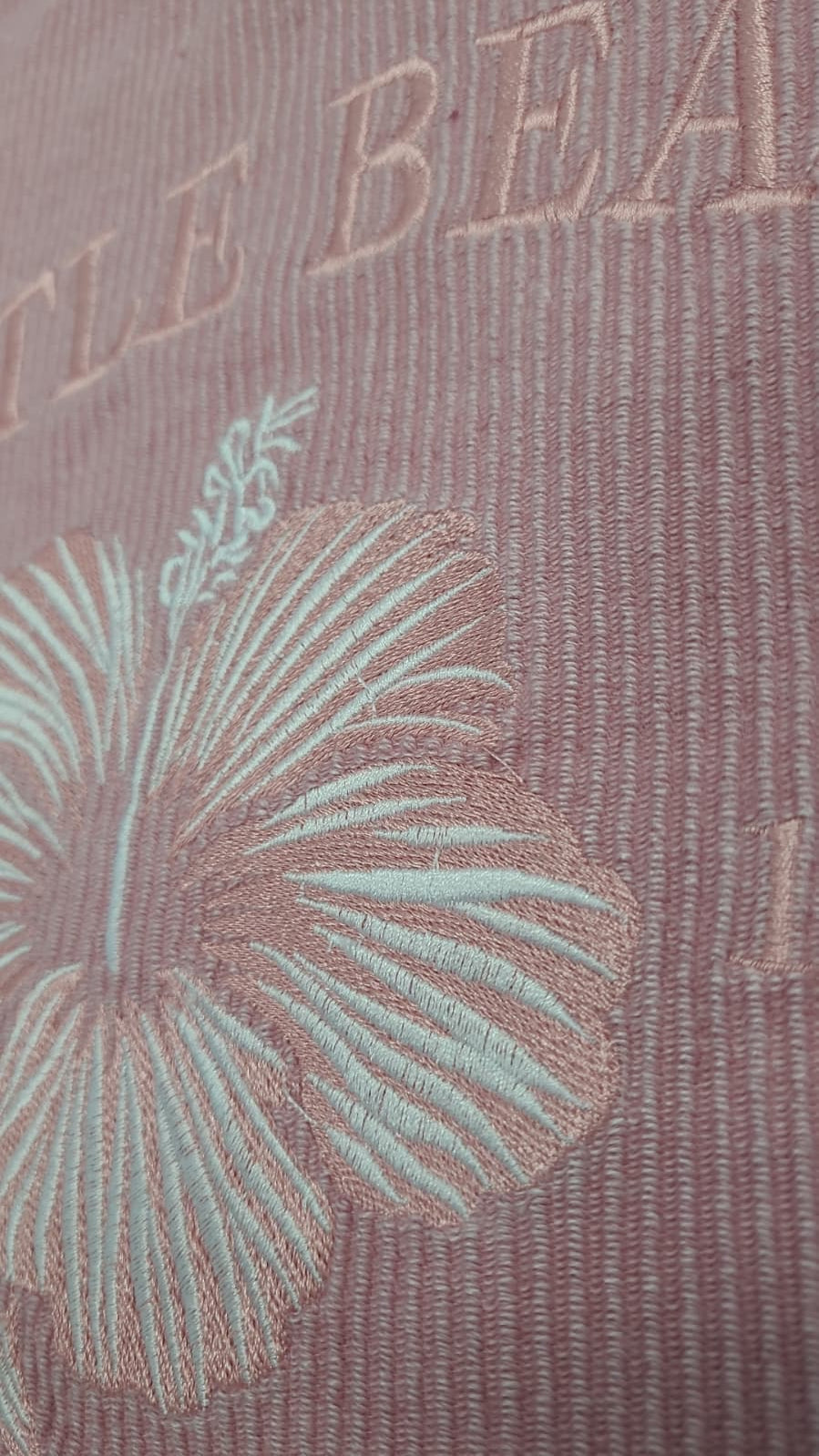 Rose Pink Corduroy Crewneck Sweatshirt Embroidery Front ,Myrtle Beach