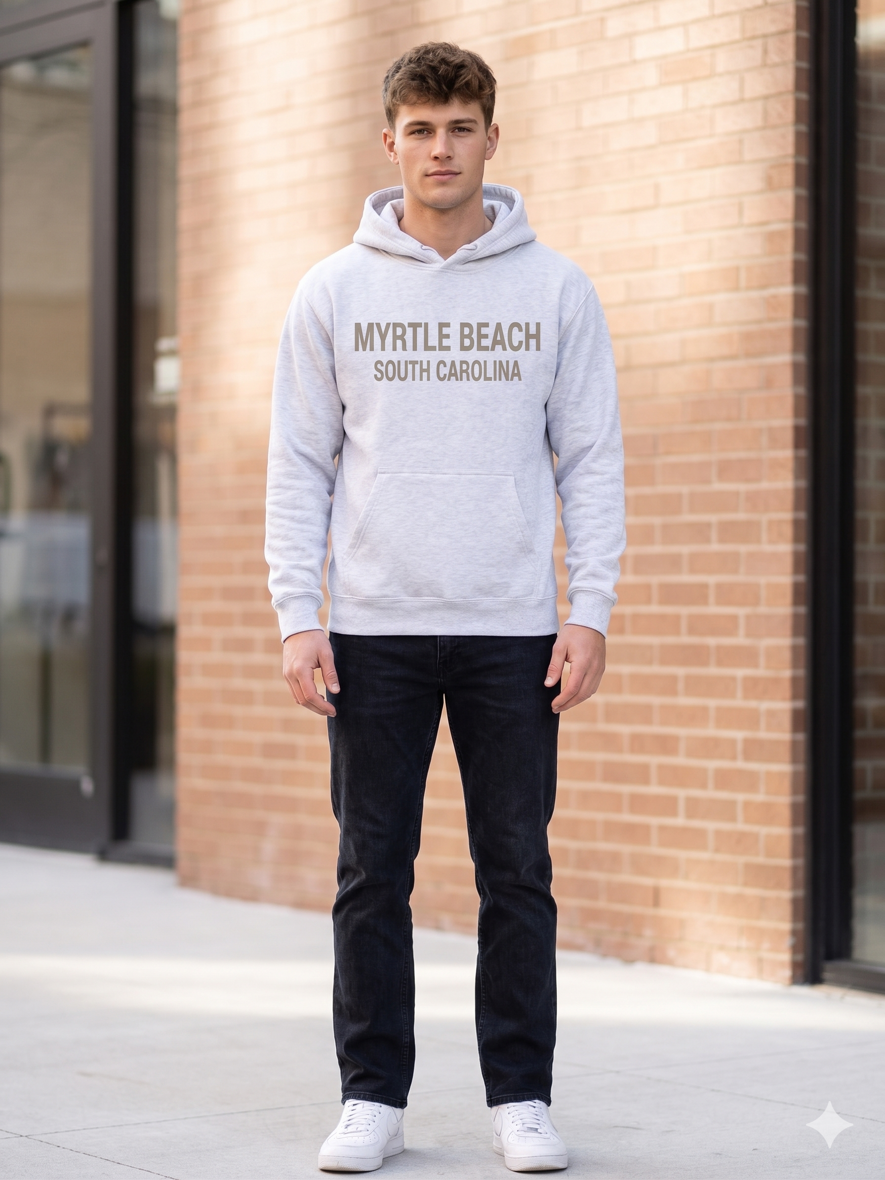 Hash Pullover Hoodie SweatShirt High Densitty Print Front ,Myrtle Beach