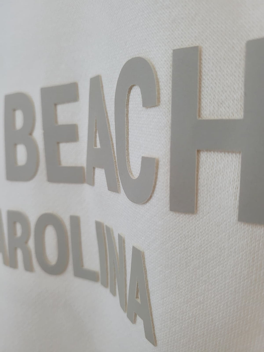Cream Pullover Hoodie SweatShirt High Densitty Print Front ,Myrtle Beach