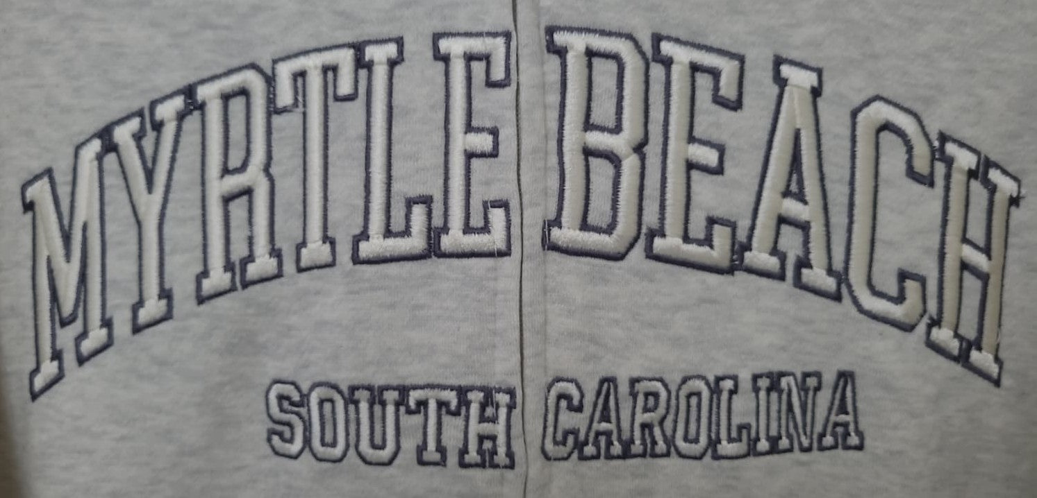 Ash Premium Full Zipper Embroidery Front ,Myrtle Beach