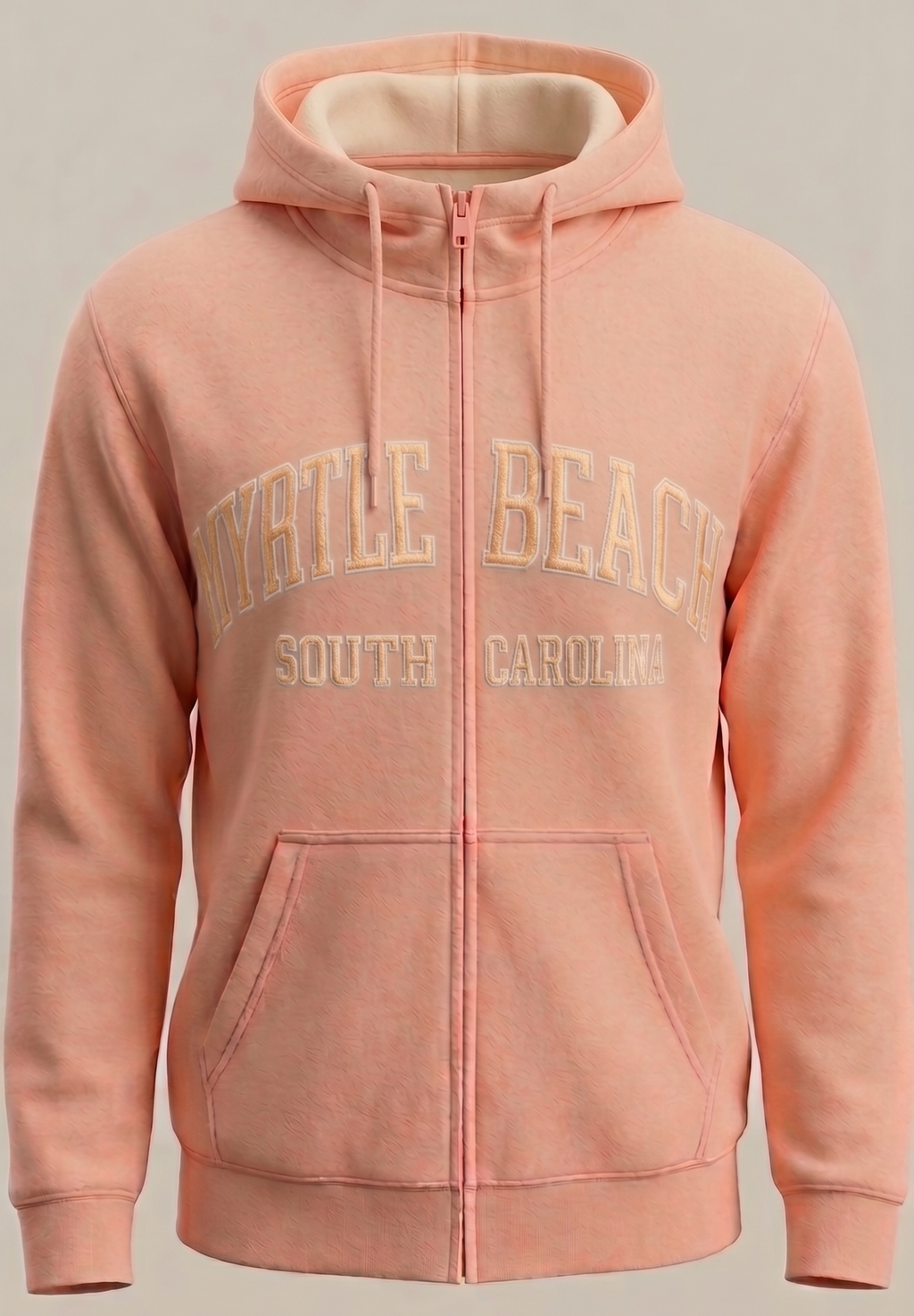 Blush Premium Full Zipper Embroidery Front ,Myrtle Beach