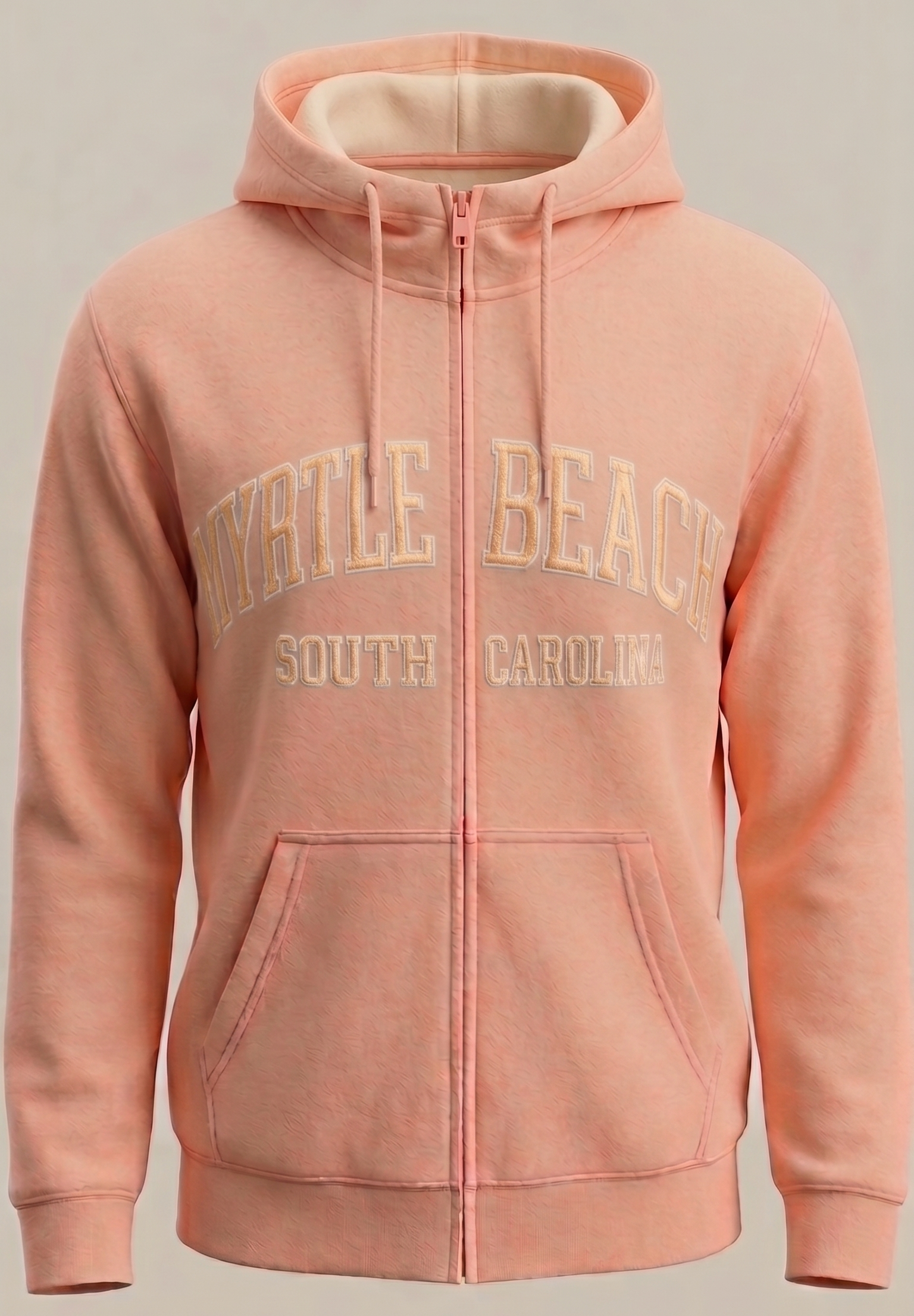Blush Premium Full Zipper Embroidery Front ,Myrtle Beach