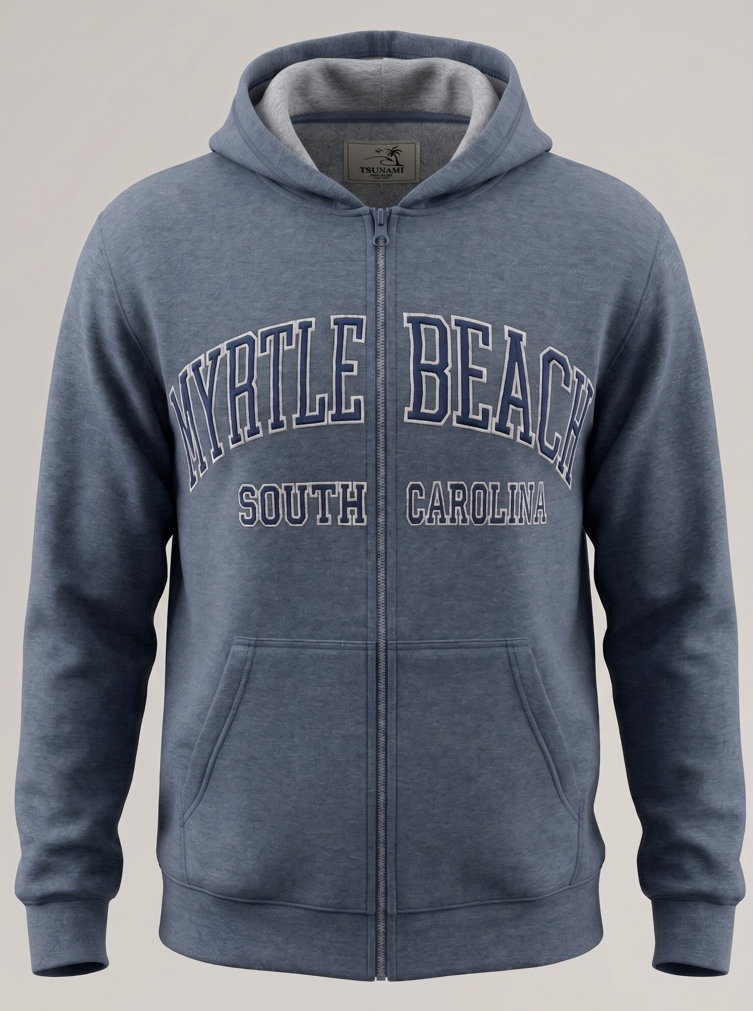 Slate Premium Full Zipper Embroidery Front ,Myrtle Beach