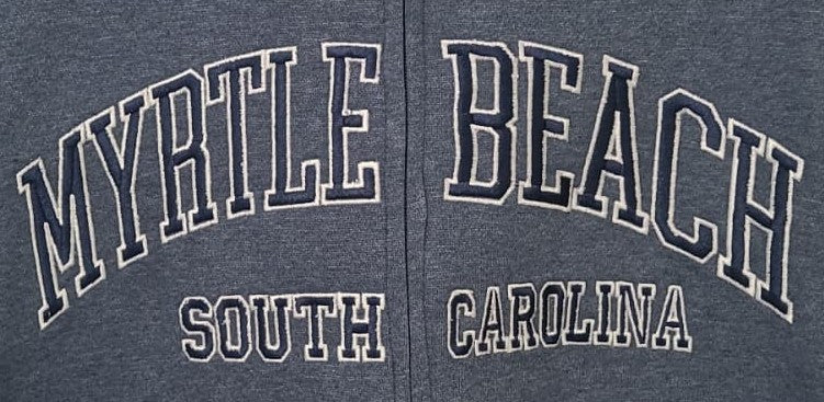 Slate Premium Full Zipper Embroidery Front ,Myrtle Beach