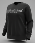 Black Scuba Crewneck High Low W/Split SP Front ,Myrtle Beach