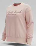 Blush Scuba Crewneck High Low W/Split SP Front ,Myrtle Beach