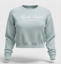 Sage Scuba Crewneck Crop Top SP Front ,Myrtle Beach