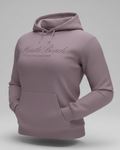 Lilac Scuba Hoodie Embroidery Tone On Tone Front ,Myrtle Beach
