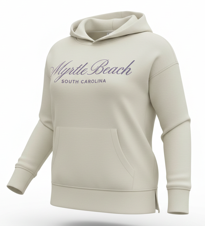 Sand Scuba Hoodie W/Split SP Front ,Myrtle Beach
