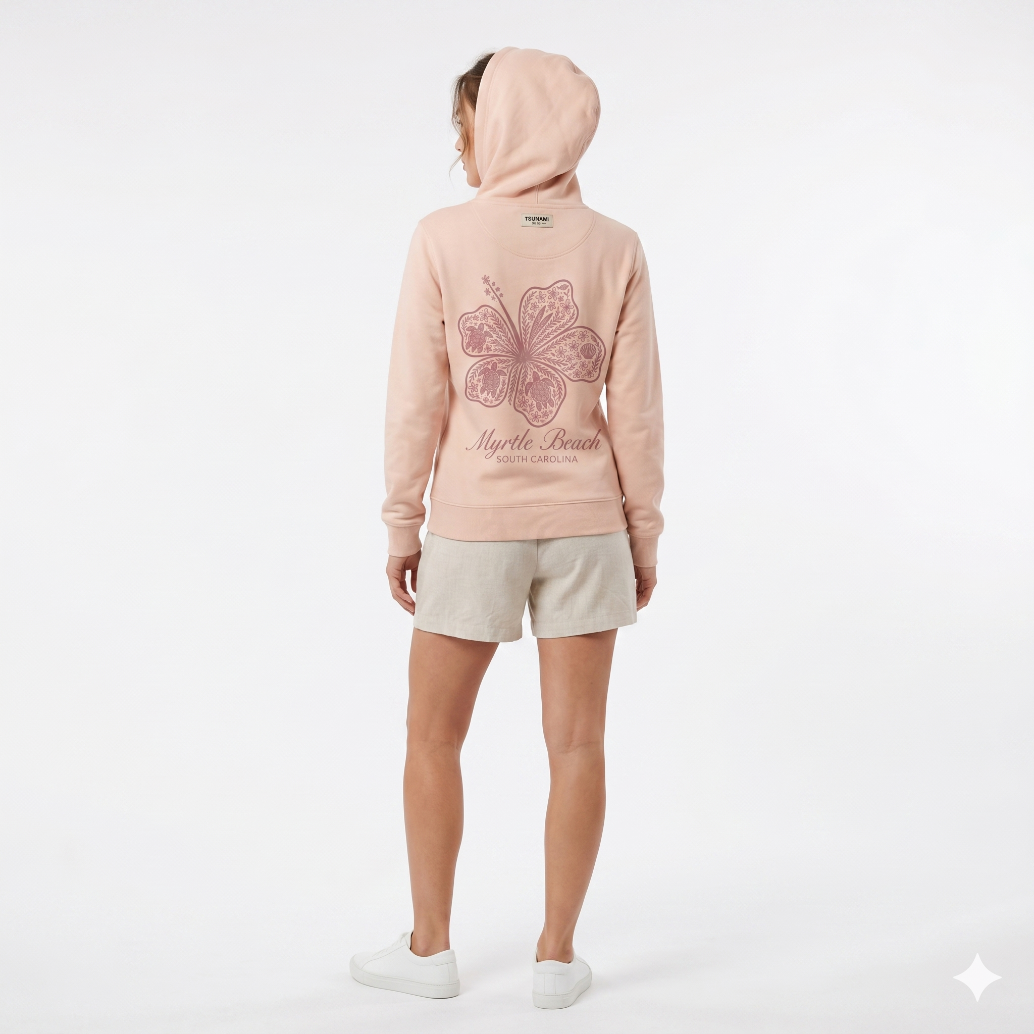 Blush Hoodie Sweatshirt Screen Print FB Multi Color ,Myrtle Beach