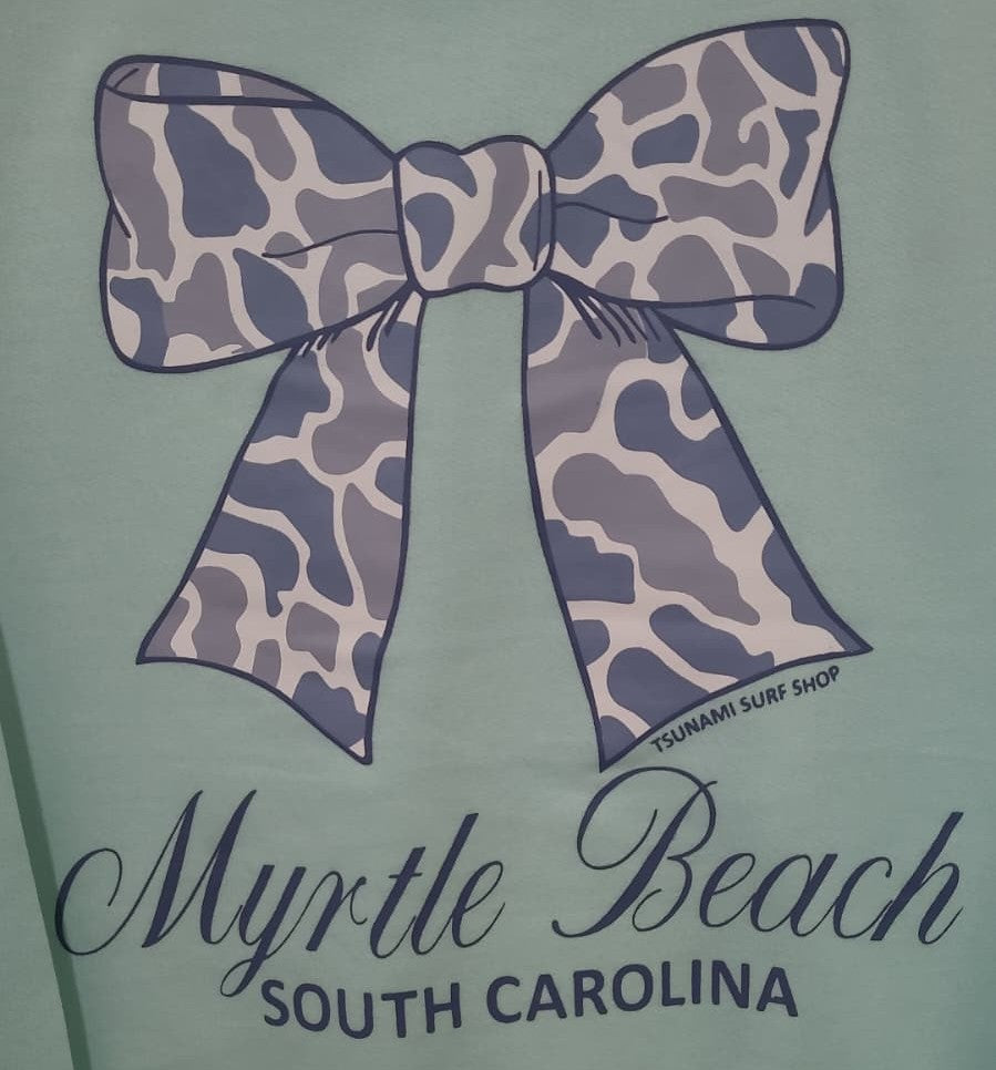 Pastel Green Hoodie Sweatshirt Screen Print FB Multi Color ,Myrtle Beach