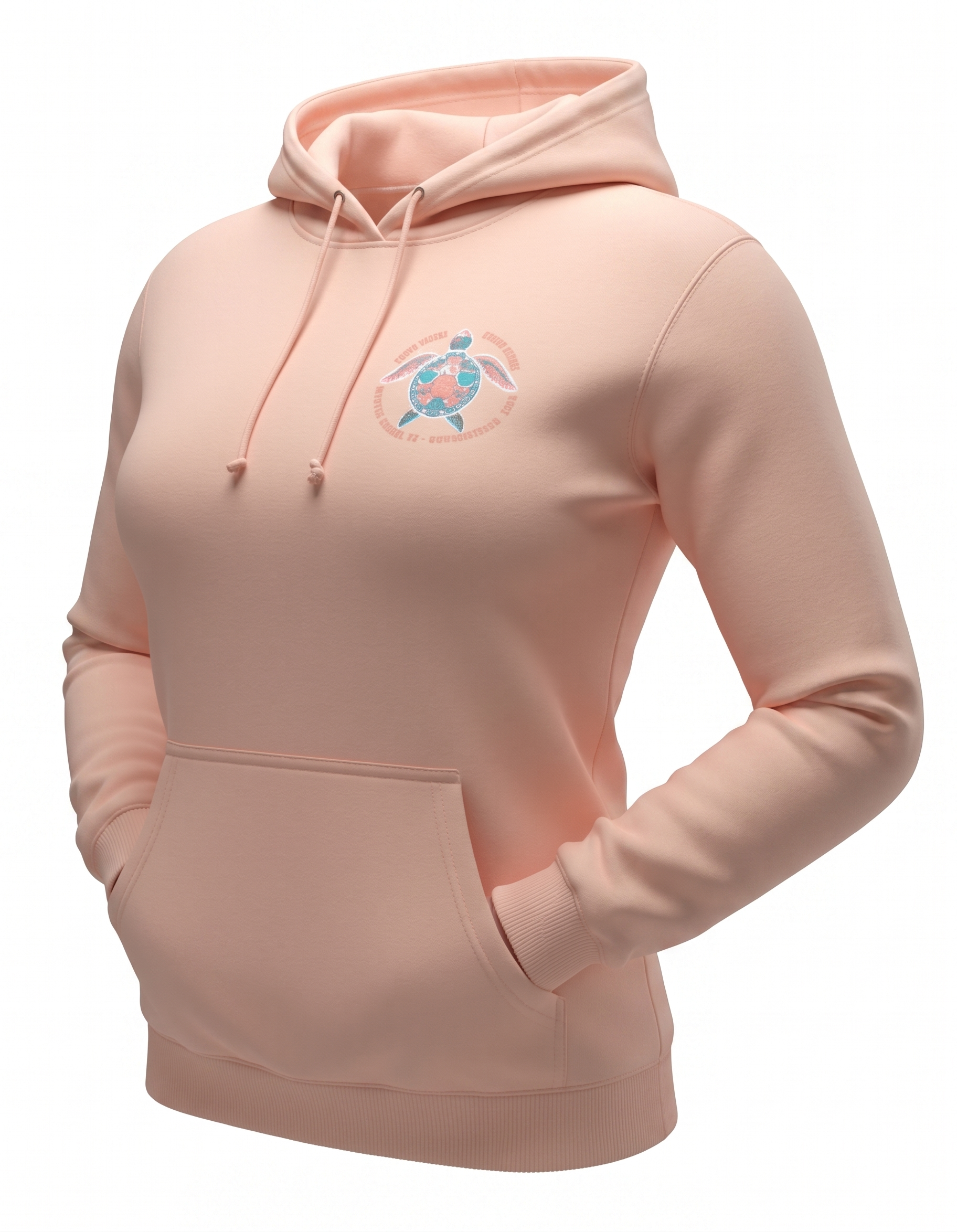 Apricot Hoodie Sweatshirt Puff Decal FB ,Myrtle Beach