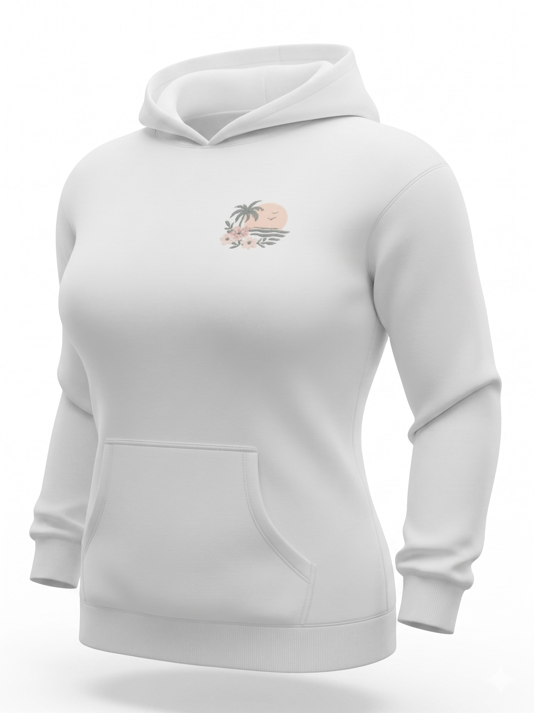 Ash Hoodie Sweatshirt Puff Decal FB ,Myrtle Beach