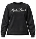 Black Scuba Crewneck High Low W/Split SP Front ,Myrtle Beach