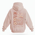 Blush Embroidery Pullover Hoodie Full Back Myrtle Beach ,Flowers