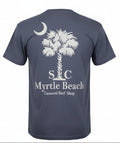 Carbon Grey Printed T-Shirt Myrtle Beach ,Palm