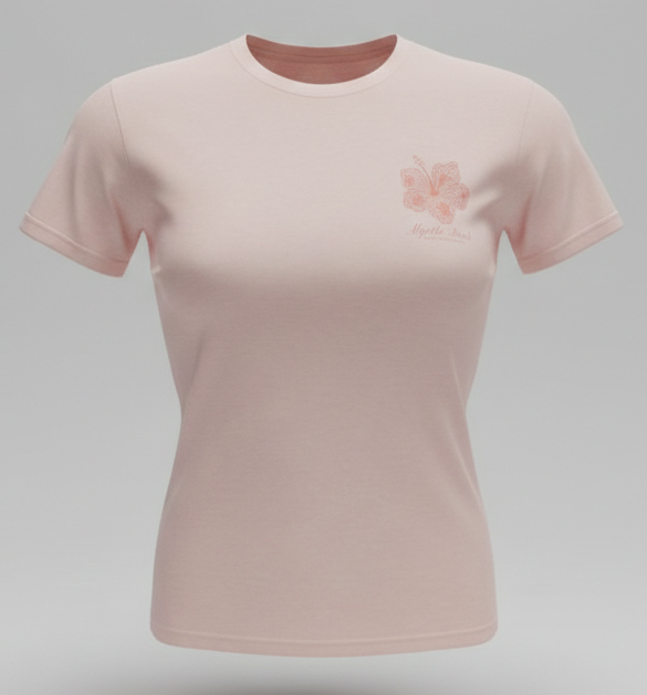 Blush Pink Printed T-Shirt Myrtle Beach ,Flower
