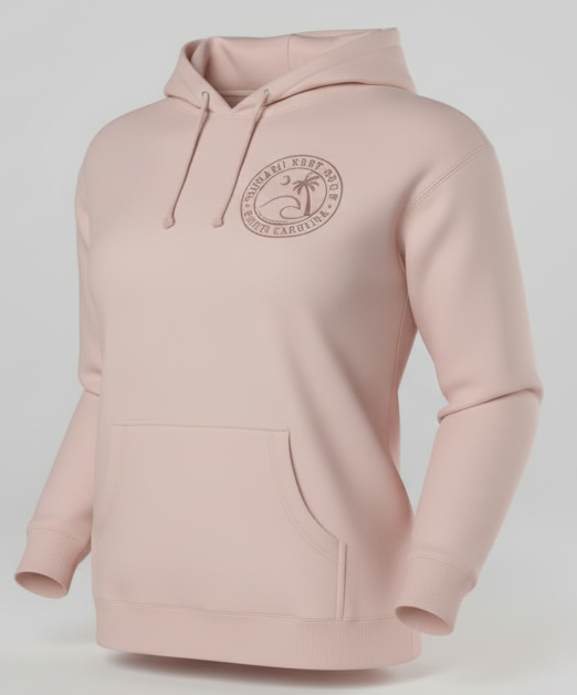 Blush Adult Pullover Hoodie print Myrtle Beach , Wave
