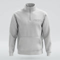 Light Grey Premium Qtr Zipper Crewneck Embroidery Front ,Myrtle Beach