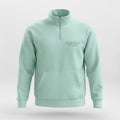 Light Sage Premium Qtr Zipper Crewneck Embroidery Front ,Myrtle Beach
