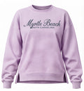 Lilac Scuba Crewneck High Low W/Split SP Front ,Myrtle Beach