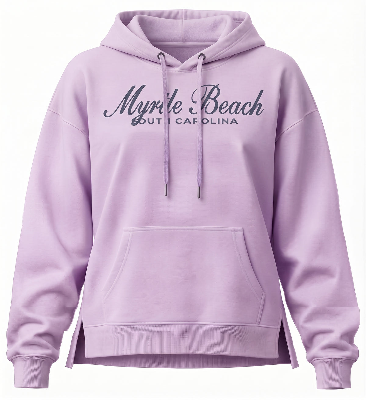 Lilac Scuba Hoodie W/Split SP Front ,Myrtle Beach