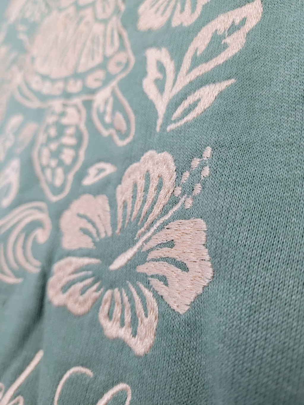 Olive Embroidery Pullover Hoodie Full Back Myrtle Beach ,Turtle
