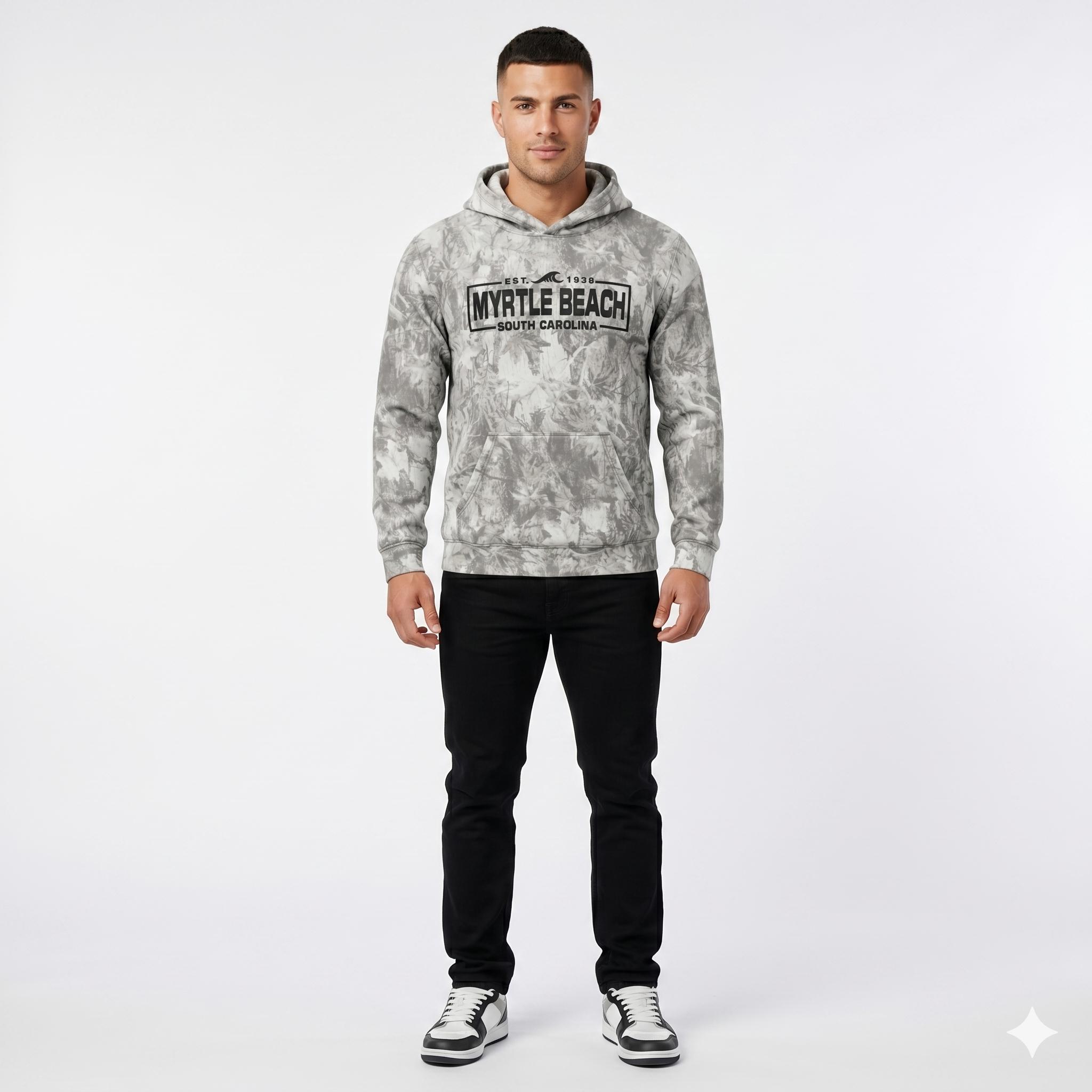 Momentum Alpine Camo Hoodie Front Print, Myrtle Beach-Camo