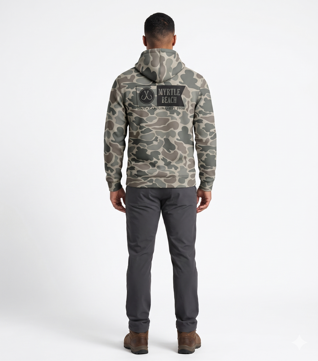 Momentum Desert Camo Hoodie FB Print, Myrtle Beach-Camo