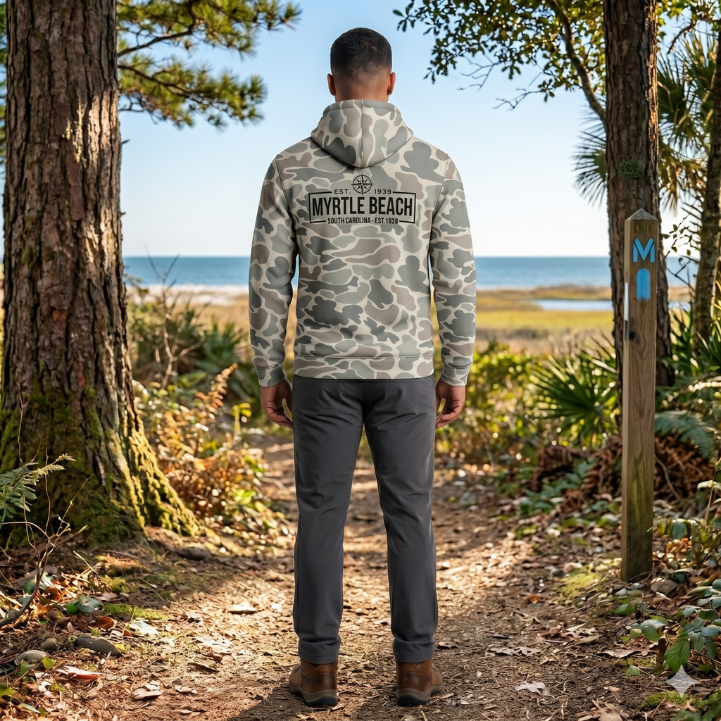 Momentum Desert Camo Hoodie FB Print, Myrtle Beach-Camo